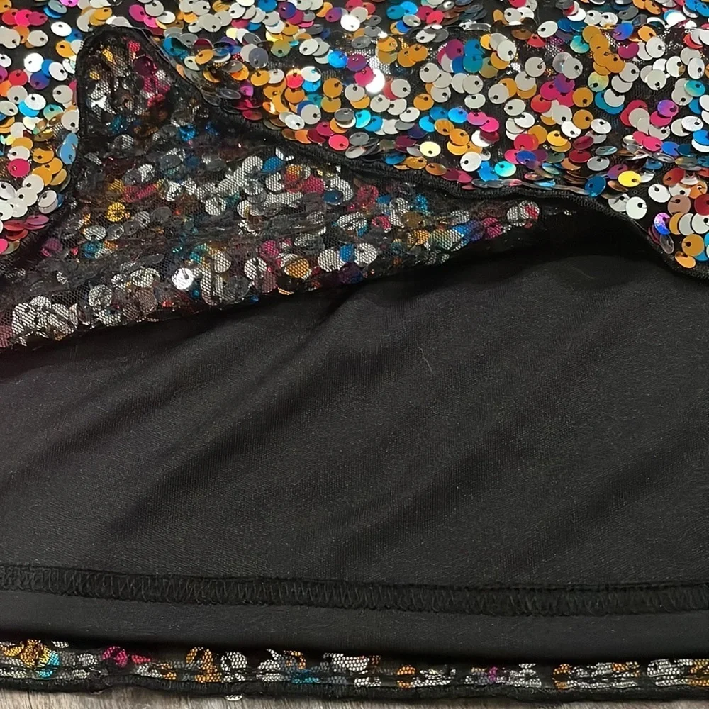 Lavender Girls confetti sequins dress